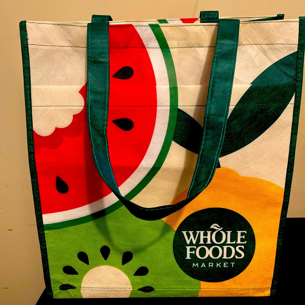 Whole Foods Large Fruits Tote Bag New
